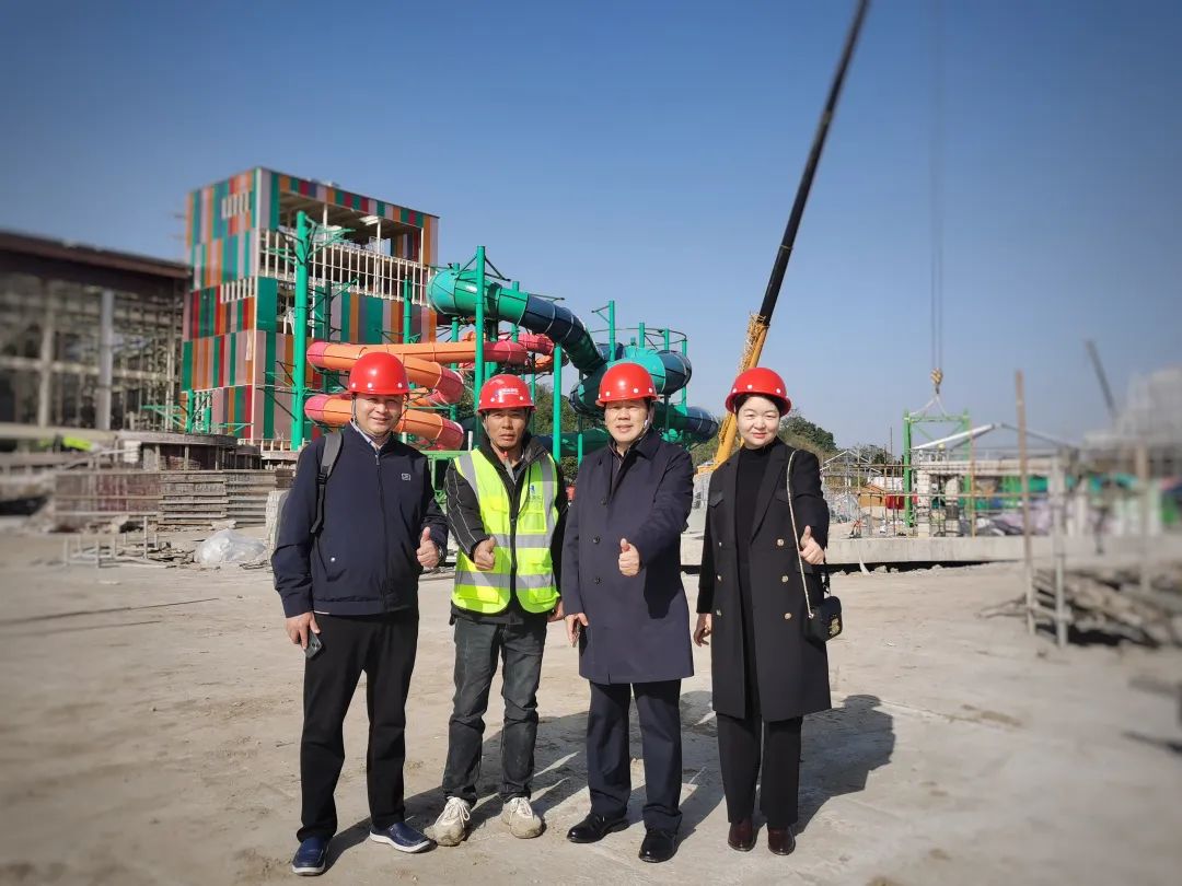 快讯 | 必一运动游乐董事长一行视察南北湖开元森泊水乐园项目进展情况